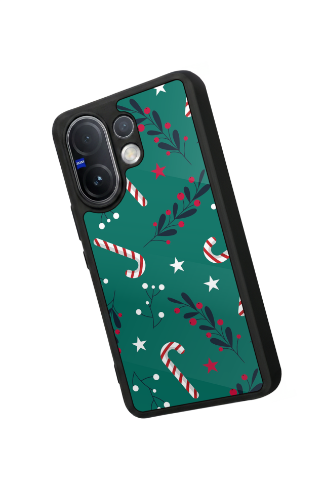 Vivo V60 Uyumlu Yilbasi Christmas Tasarımlı Glossy Premium Kılıf