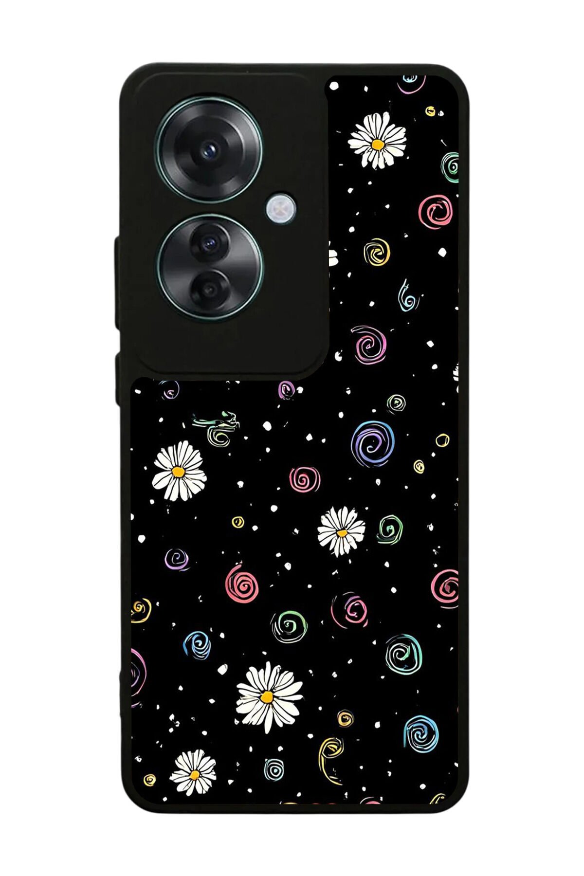 Oppo Reno 11F Uyumlu Floral Tasarımlı Glossy Premium Kılıf