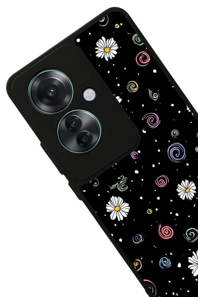 Oppo Reno 11F Uyumlu Floral Tasarımlı Glossy Premium Kılıf