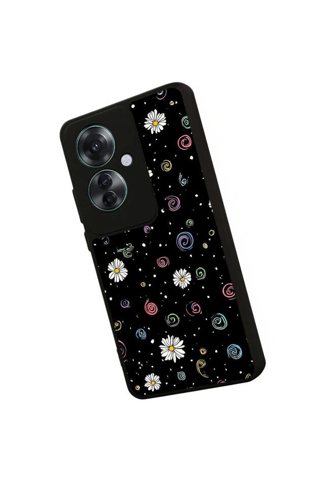 Oppo Reno 11F Uyumlu Floral Tasarımlı Glossy Premium Kılıf