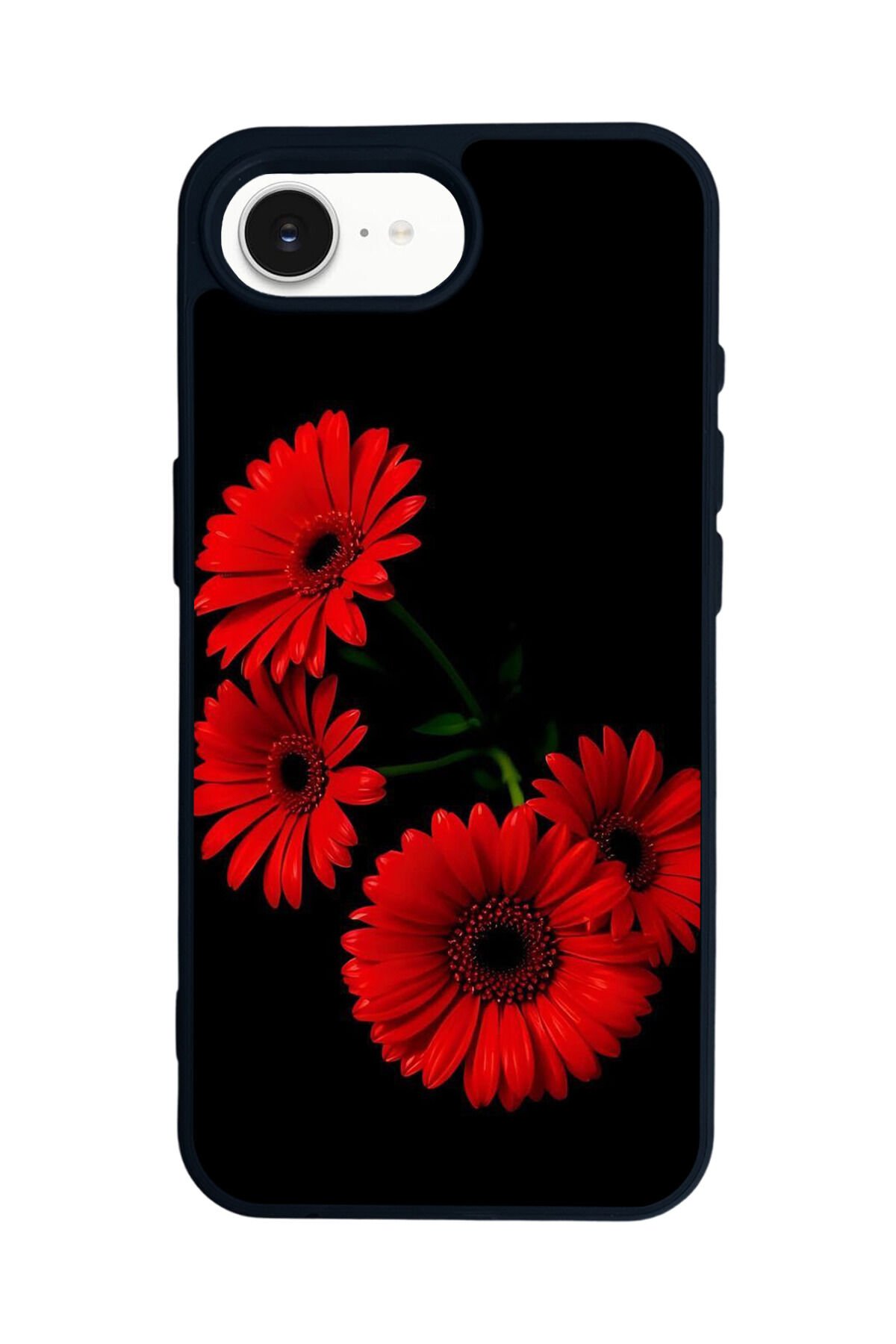 iPhone 16E Uyumlu Cicek Tasarımlı Glossy Premium Kılıf