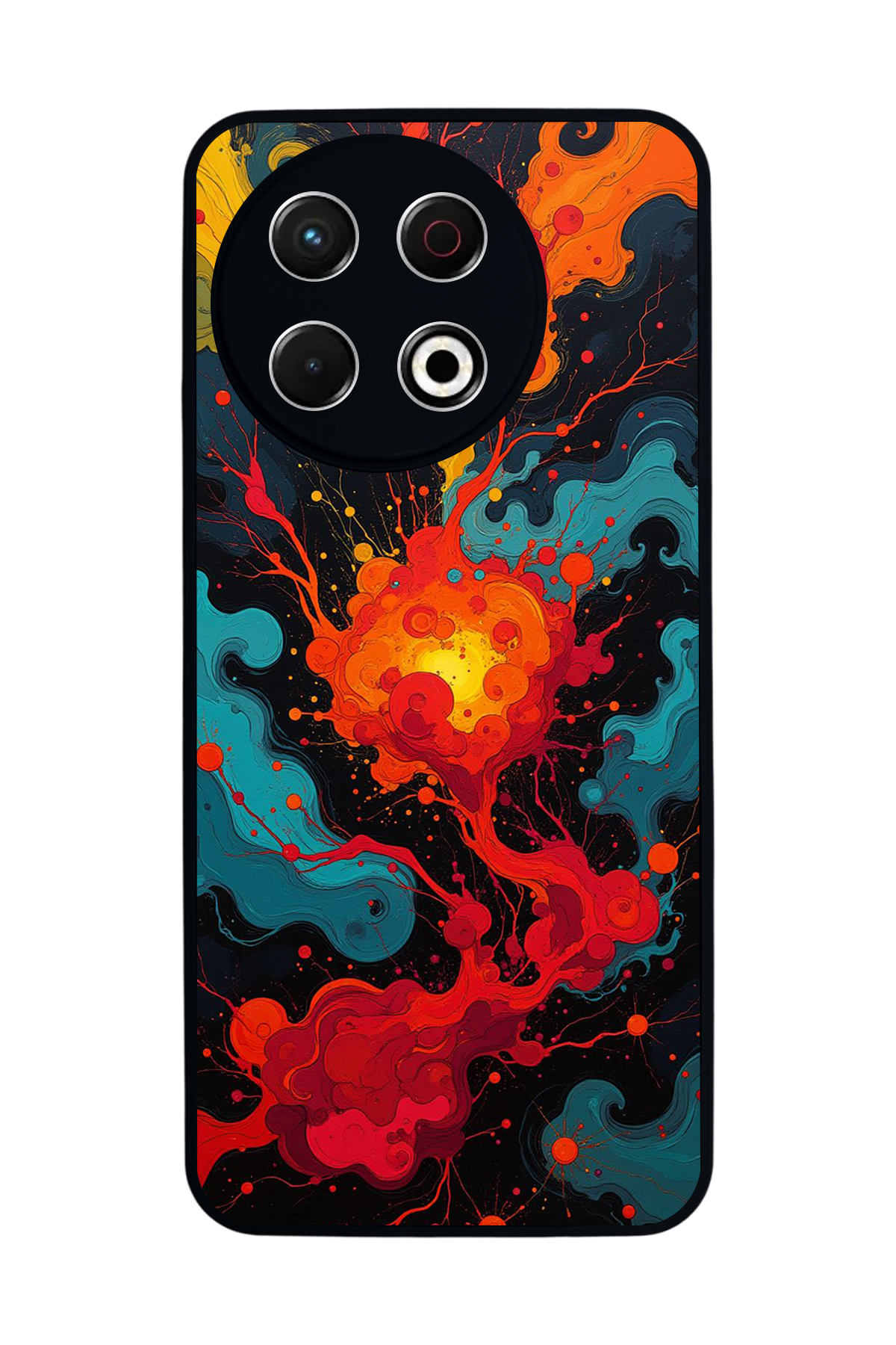 Tecno Spark 30 Pro Uyumlu Abstract Tasarımlı Glossy Premium Kılıf