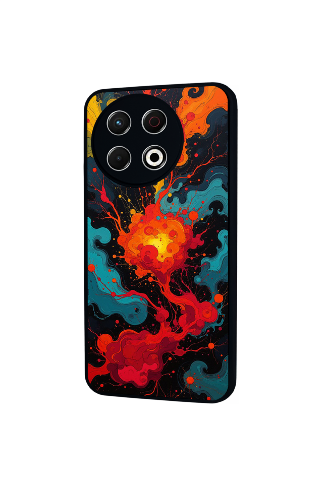 Tecno Spark 30 Pro Uyumlu Abstract Tasarımlı Glossy Premium Kılıf