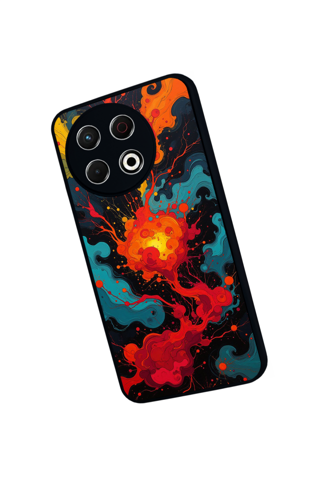 Tecno Spark 30 Pro Uyumlu Abstract Tasarımlı Glossy Premium Kılıf