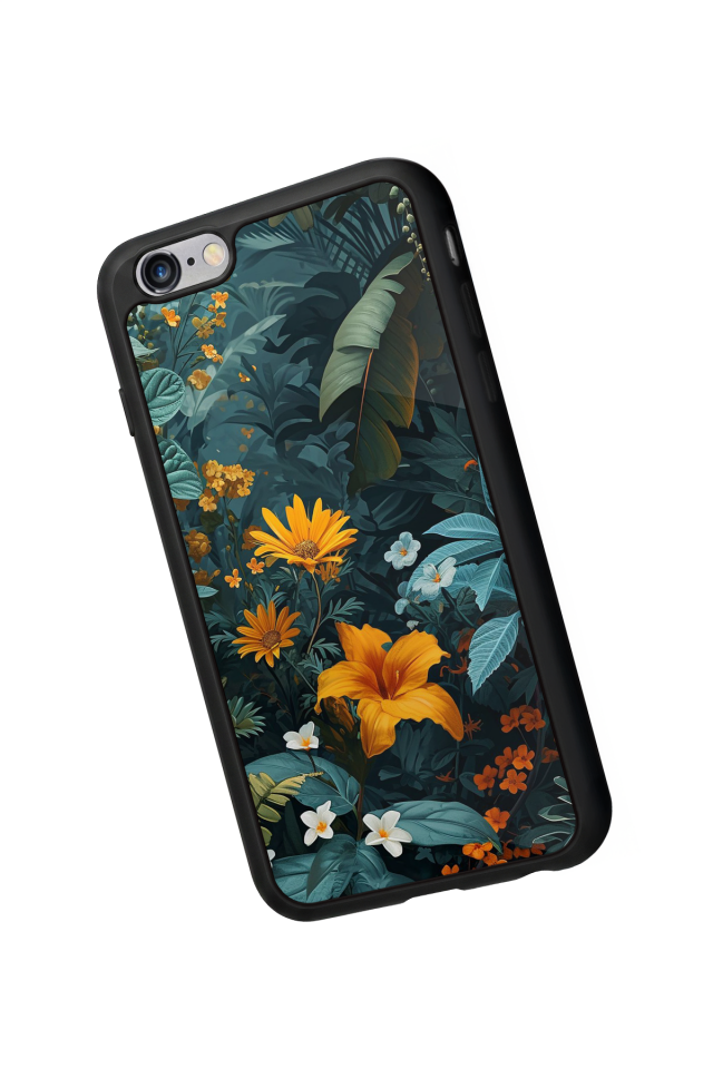 iPhone 6s Plus Uyumlu Botanik Tasarımlı Glossy Premium Kılıf