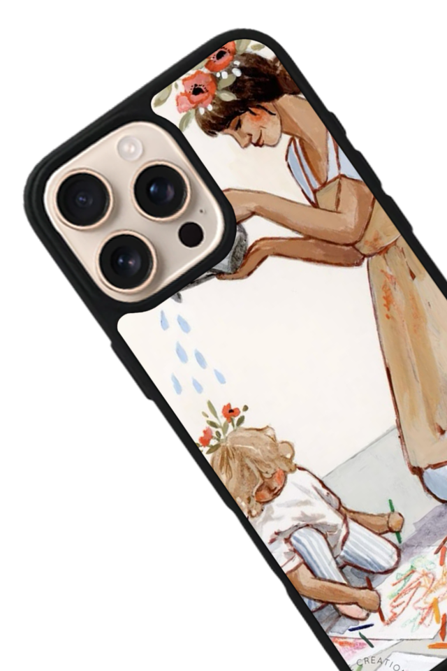 iPhone 15 Pro Max Uyumlu Kalp Love Tasarımlı Glossy Premium Kılıf