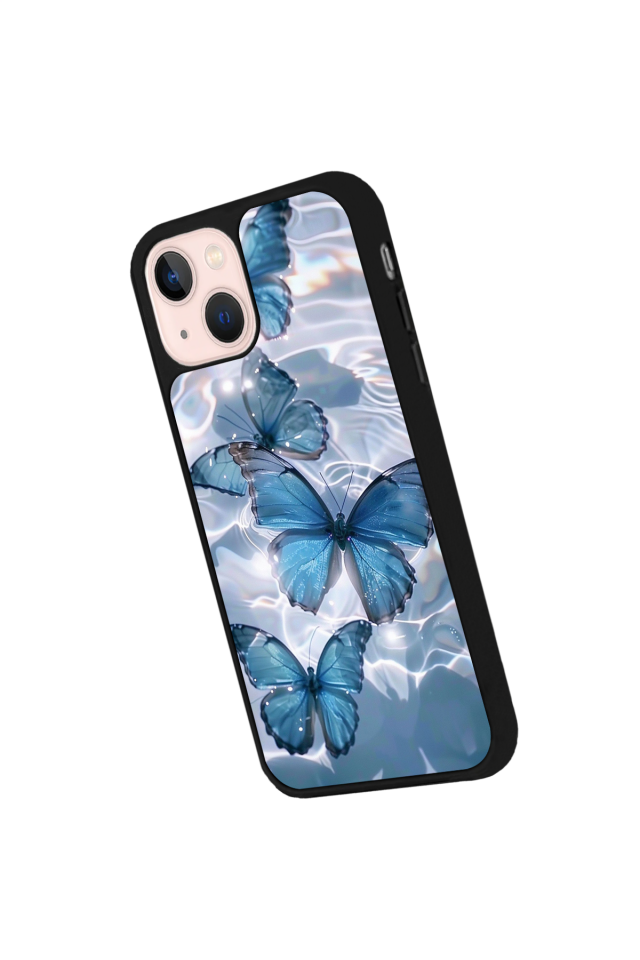 iPhone 15 Plus Uyumlu Kelebek Tasarımlı Glossy Premium Kılıf