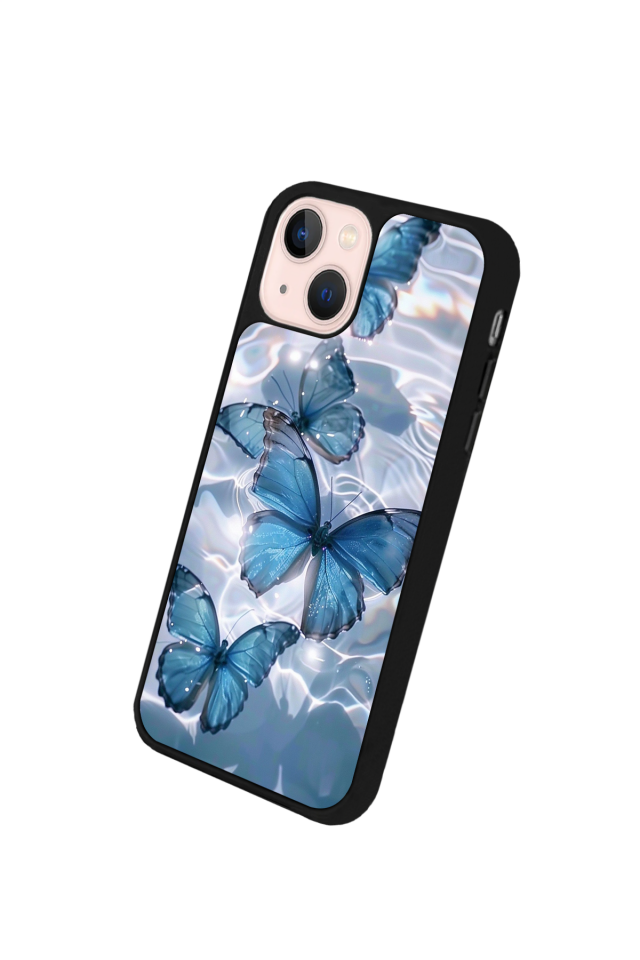 iPhone 15 Plus Uyumlu Kelebek Tasarımlı Glossy Premium Kılıf
