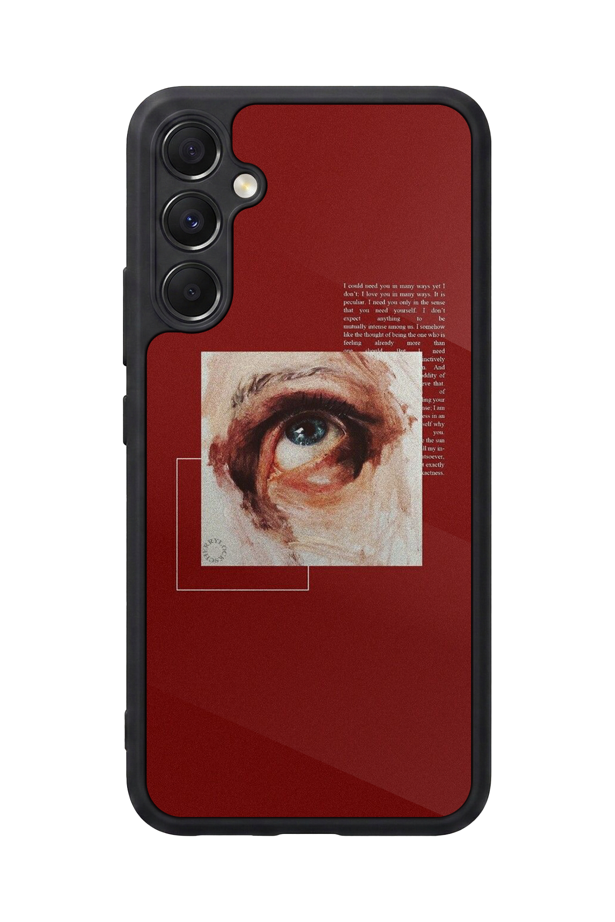 Samsung Galaxy A34 Uyumlu Kirmizi Tasarımlı Glossy Premium Kılıf