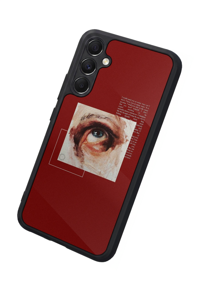 Samsung Galaxy A34 Uyumlu Kirmizi Tasarımlı Glossy Premium Kılıf