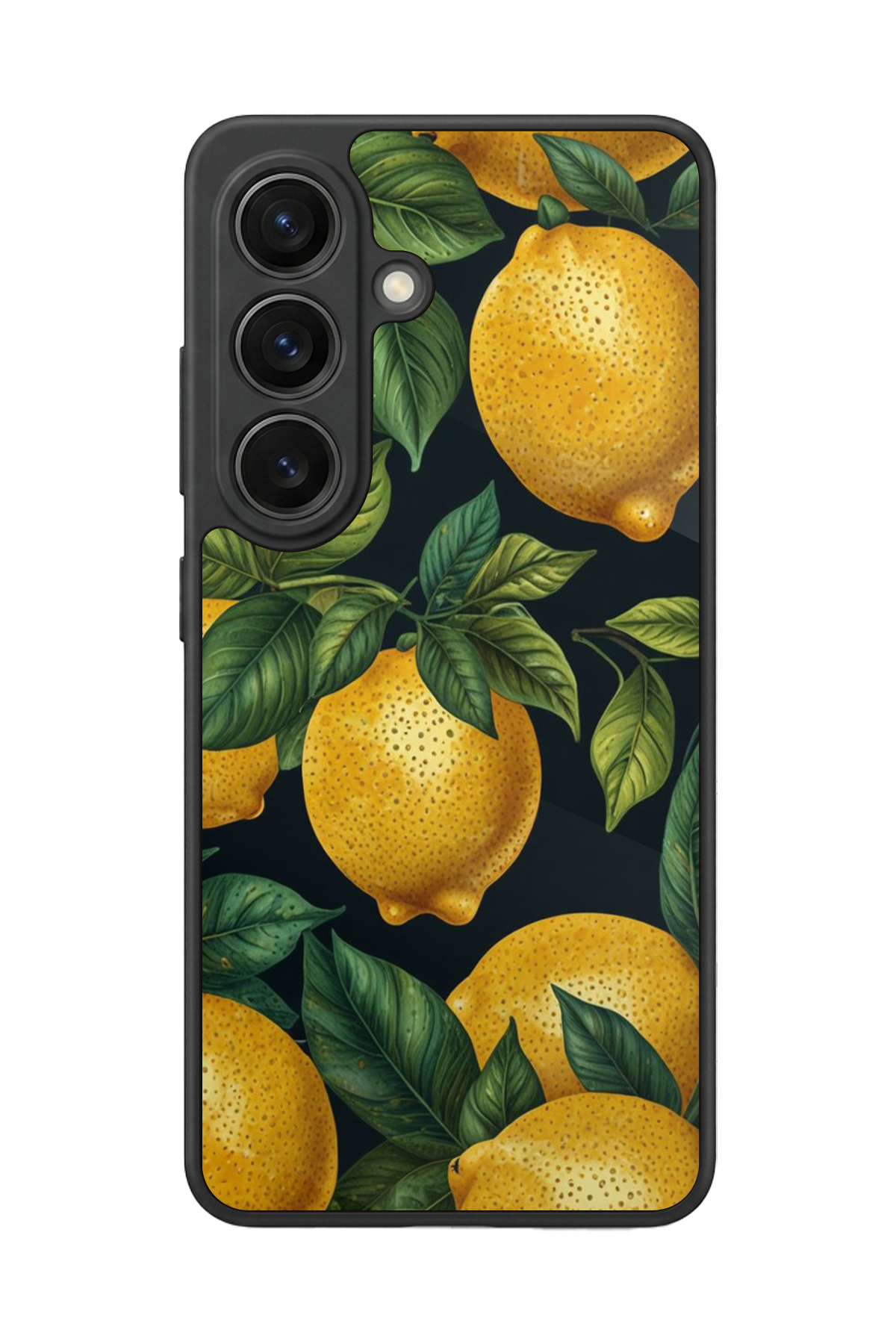 Samsung Galaxy S26 Uyumlu Limon Tasarımlı Glossy Premium Kılıf