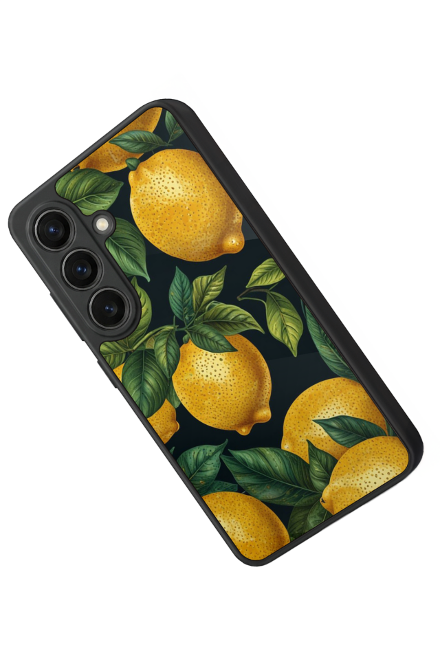 Samsung Galaxy S26 Uyumlu Limon Tasarımlı Glossy Premium Kılıf