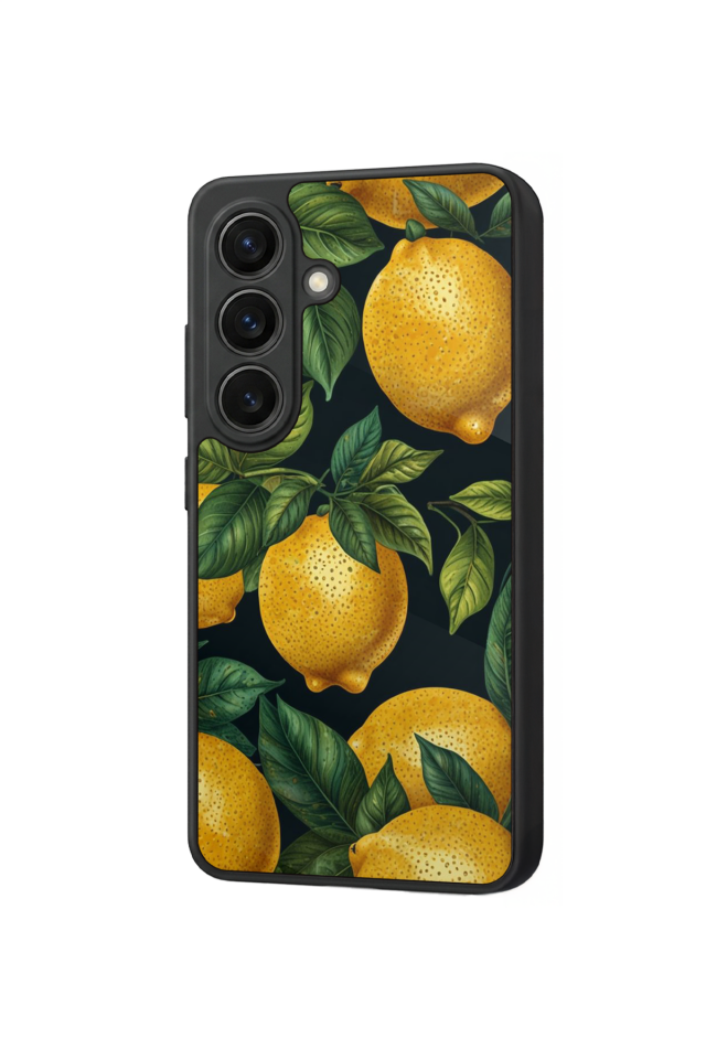 Samsung Galaxy S26 Uyumlu Limon Tasarımlı Glossy Premium Kılıf