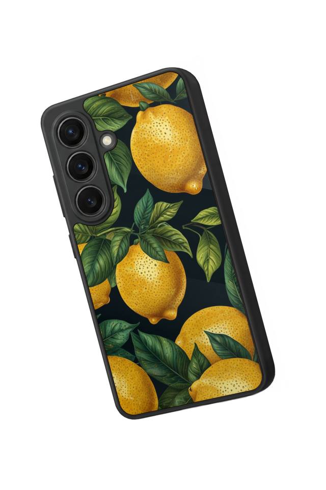 Samsung Galaxy S26 Uyumlu Limon Tasarımlı Glossy Premium Kılıf