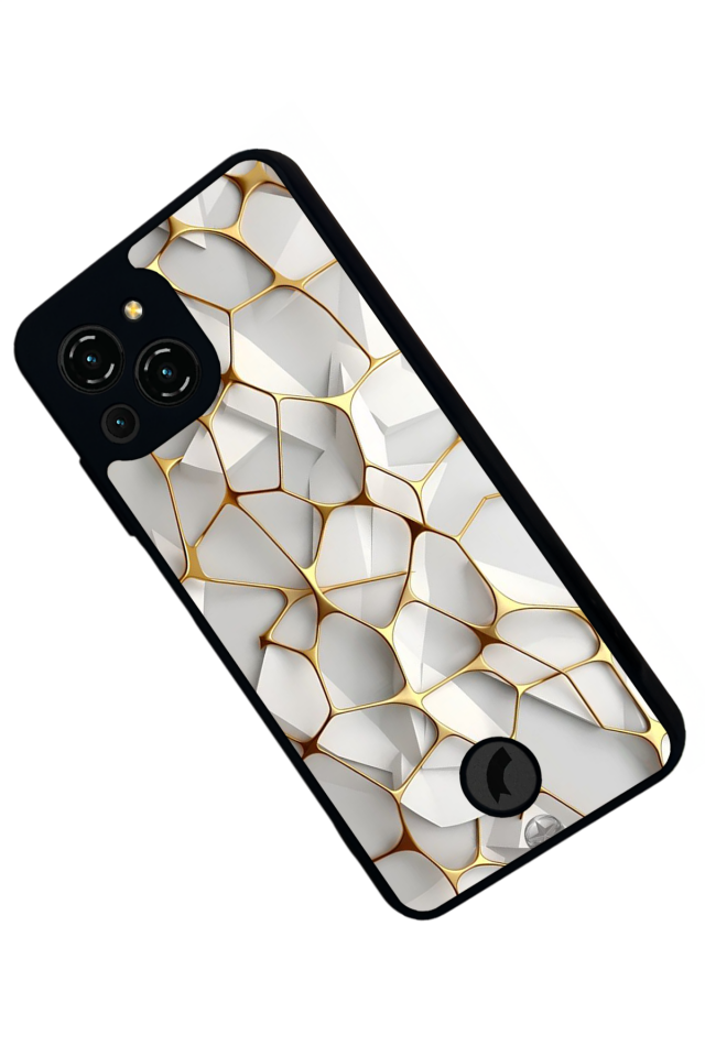 Reeder S23 Pro Max Uyumlu Mermer Marble Tasarımlı Glossy Premium Kılıf