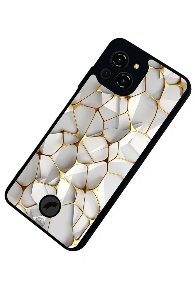 Reeder S23 Pro Max Uyumlu Mermer Marble Tasarımlı Glossy Premium Kılıf