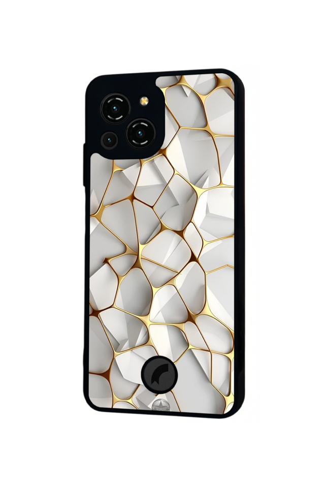 Reeder S23 Pro Max Uyumlu Mermer Marble Tasarımlı Glossy Premium Kılıf