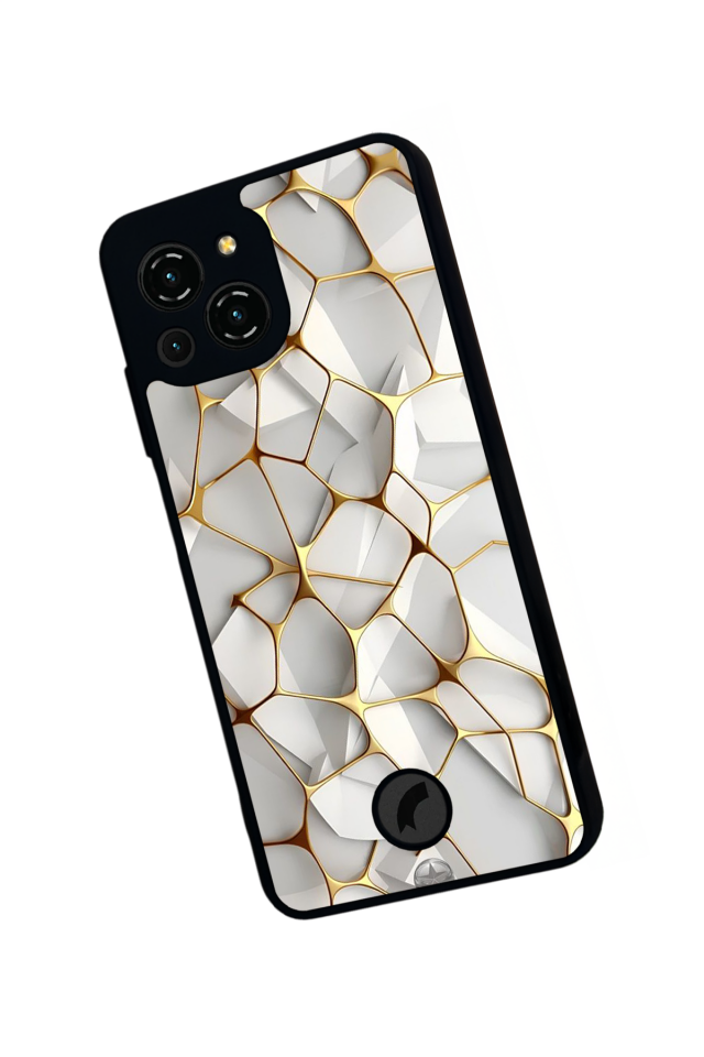 Reeder S23 Pro Max Uyumlu Mermer Marble Tasarımlı Glossy Premium Kılıf