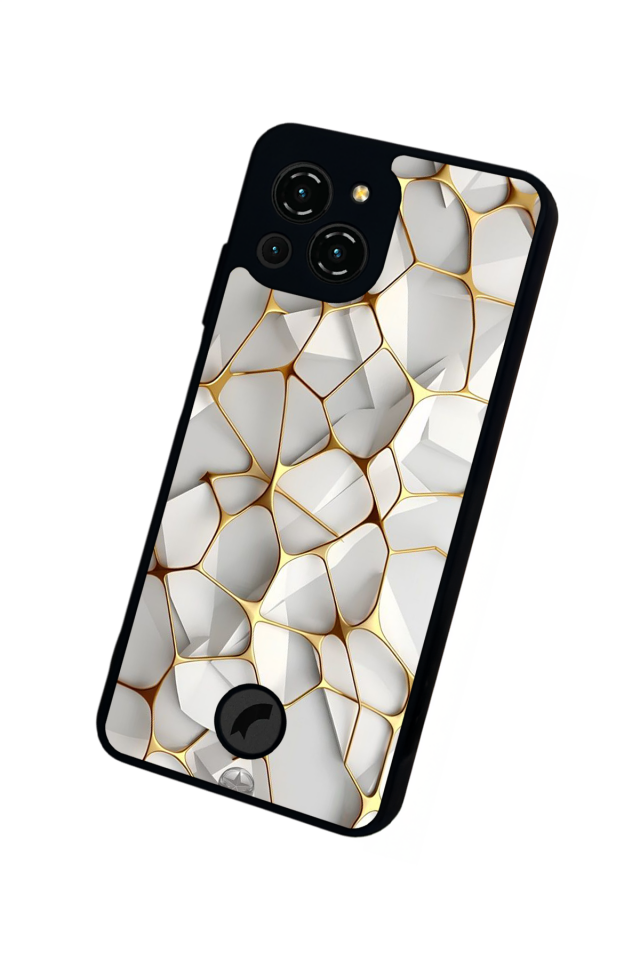 Reeder S23 Pro Max Uyumlu Mermer Marble Tasarımlı Glossy Premium Kılıf