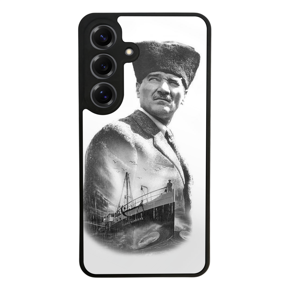 Samsung Galaxy S25 Uyumlu Mustafa Kemal Ataturk Tasarımlı Glossy Premium Kılıf