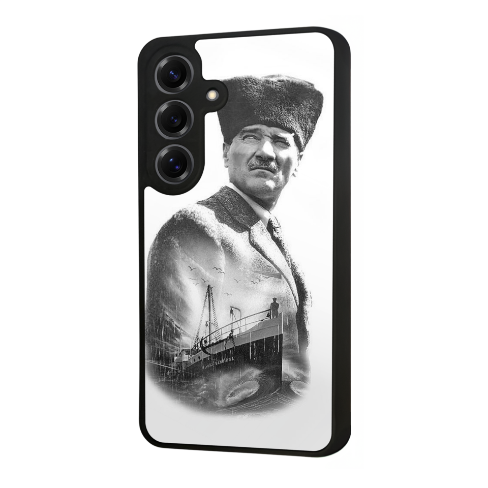 Samsung Galaxy S25 Uyumlu Mustafa Kemal Ataturk Tasarımlı Glossy Premium Kılıf
