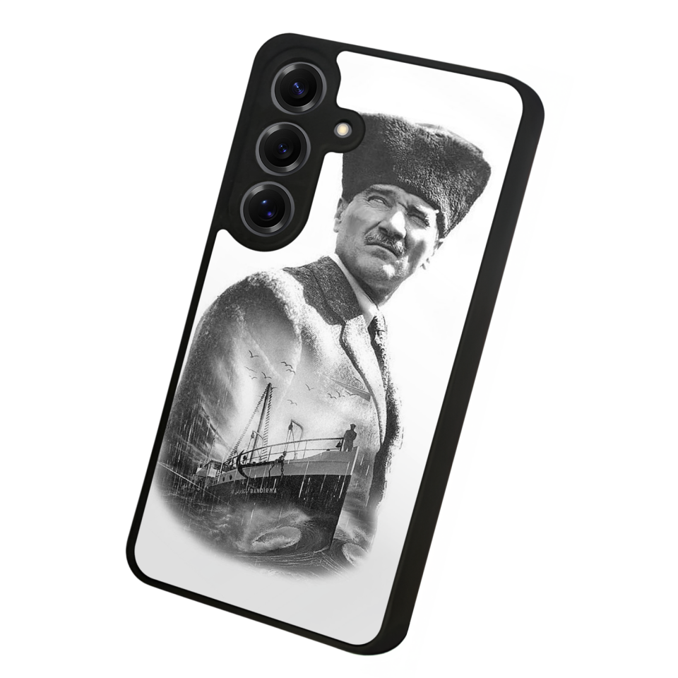 Samsung Galaxy S25 Uyumlu Mustafa Kemal Ataturk Tasarımlı Glossy Premium Kılıf