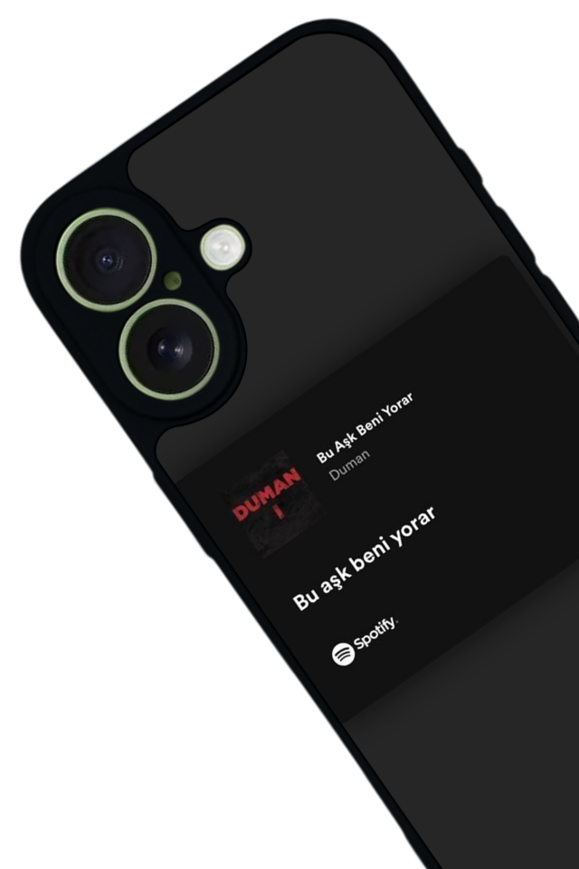iPhone 17 Uyumlu Sarki Sozleri Tasarımlı Glossy Premium Kılıf