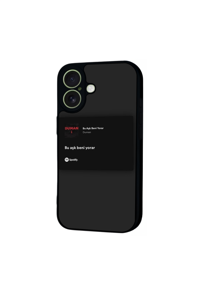 iPhone 17 Uyumlu Sarki Sozleri Tasarımlı Glossy Premium Kılıf