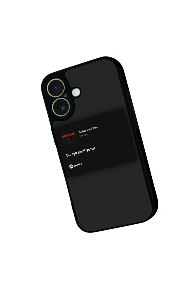iPhone 17 Uyumlu Sarki Sozleri Tasarımlı Glossy Premium Kılıf