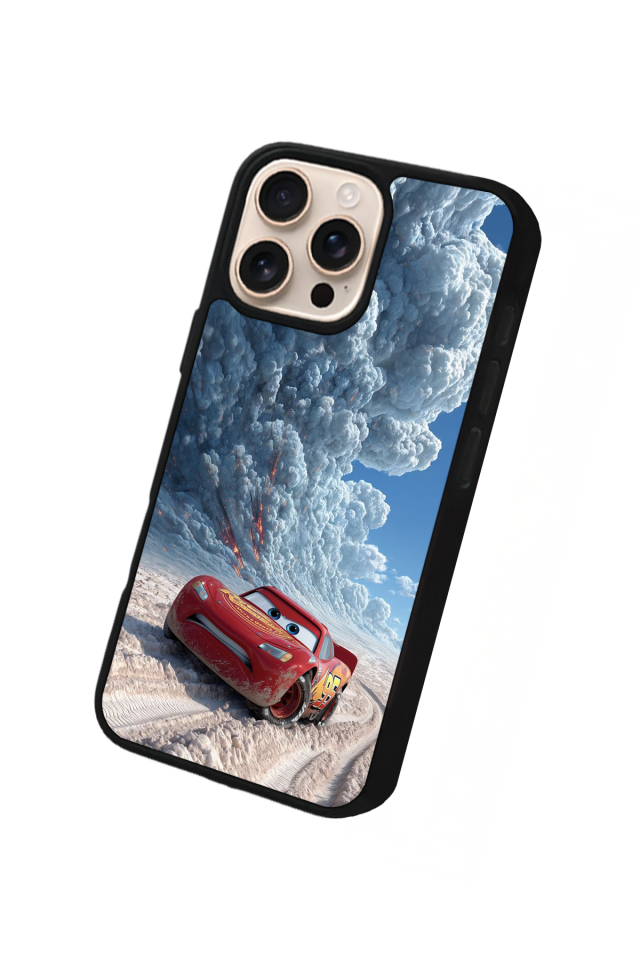 iPhone 14 Pro Max Uyumlu Simsek McQueen Tasarımlı Glossy Premium Kılıf