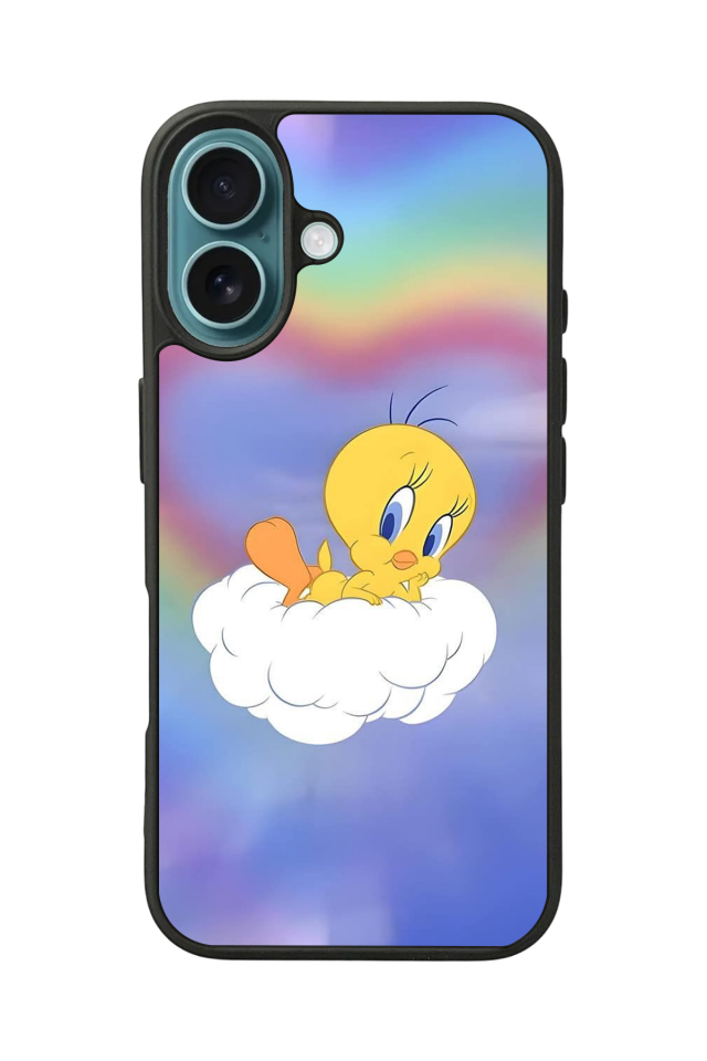 iPhone 16 Uyumlu Tweety Tasarımlı Glossy Premium Kılıf