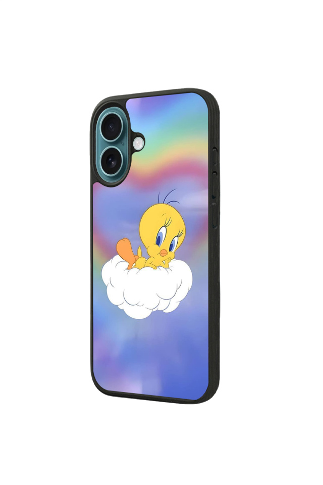 iPhone 16 Uyumlu Tweety Tasarımlı Glossy Premium Kılıf