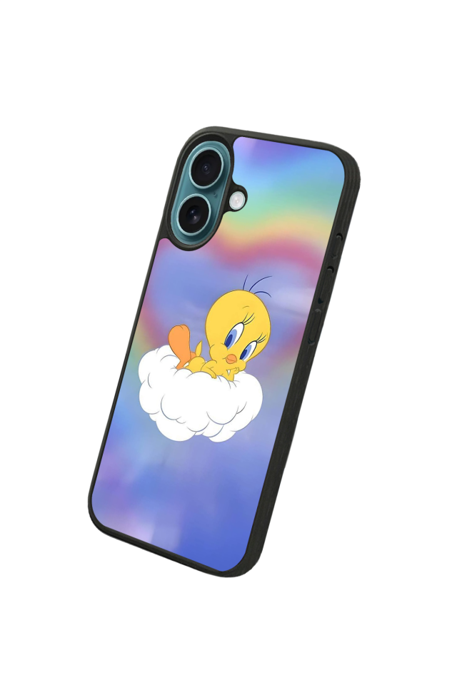 iPhone 16 Uyumlu Tweety Tasarımlı Glossy Premium Kılıf