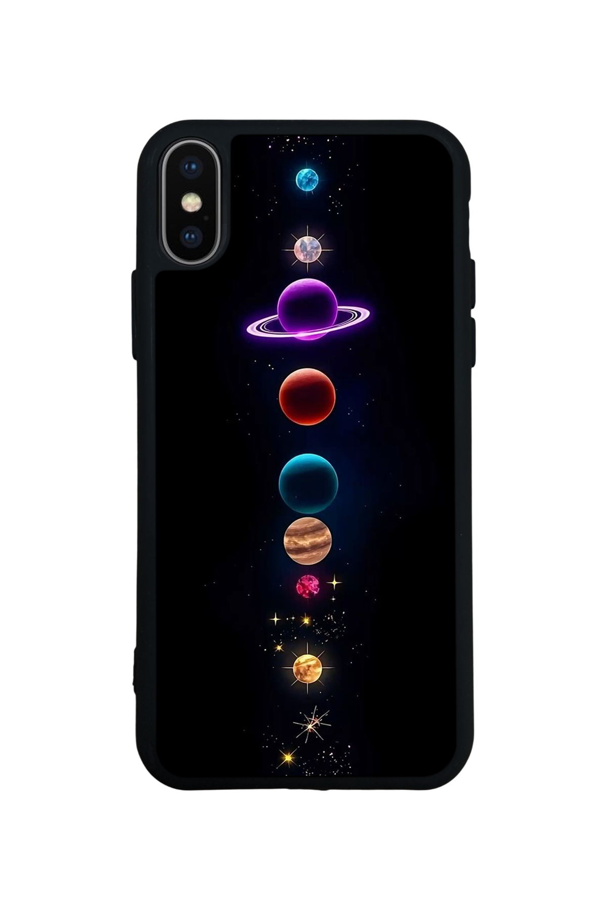 iPhone XS Max Uyumlu Uzay Tasarımlı Glossy Premium Kılıf