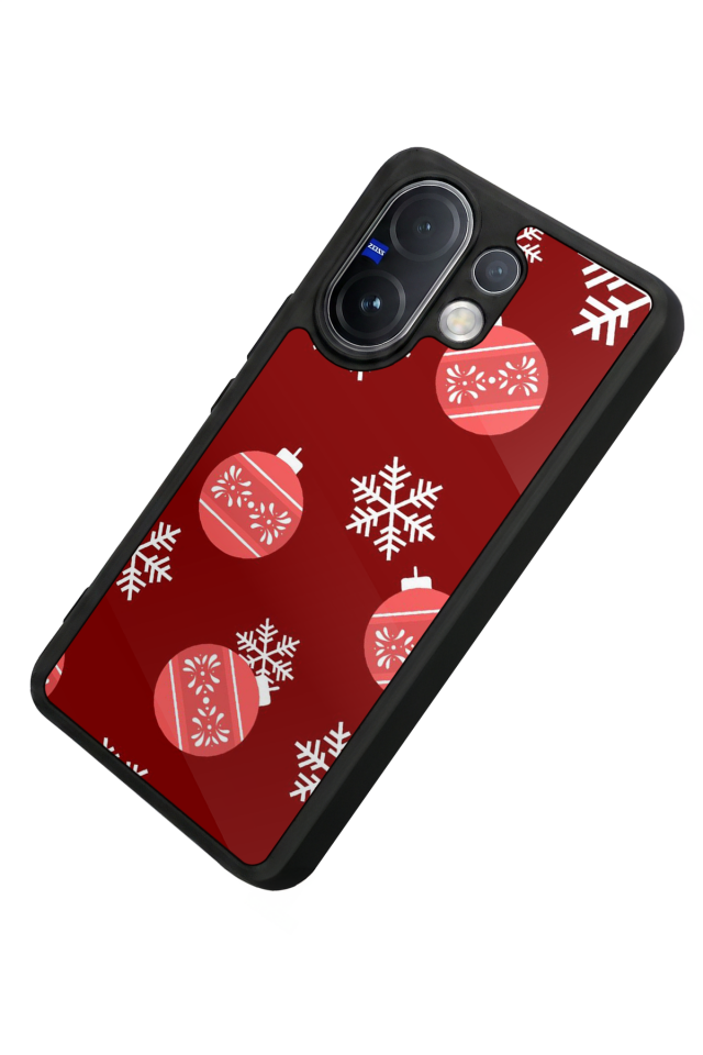 Vivo V60 Uyumlu Yilbasi Christmas Tasarımlı Glossy Premium Kılıf