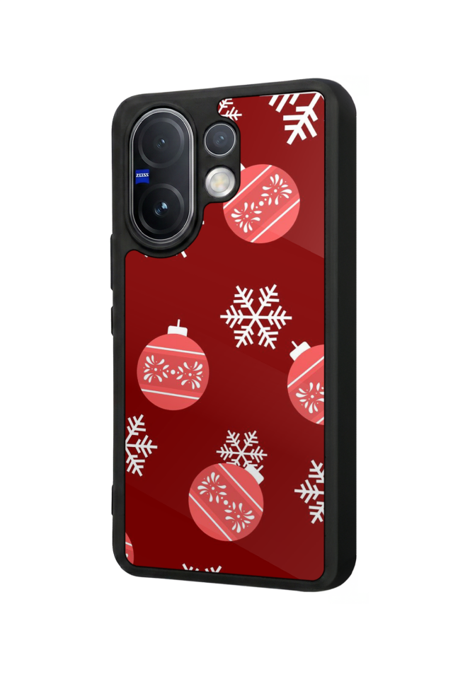 Vivo V60 Uyumlu Yilbasi Christmas Tasarımlı Glossy Premium Kılıf