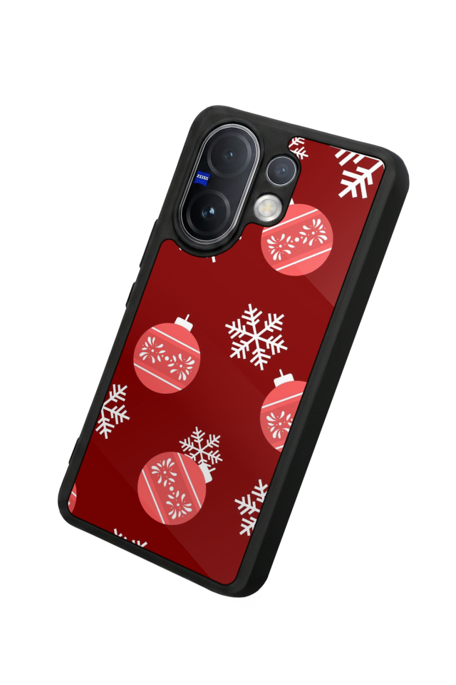 Vivo V60 Uyumlu Yilbasi Christmas Tasarımlı Glossy Premium Kılıf