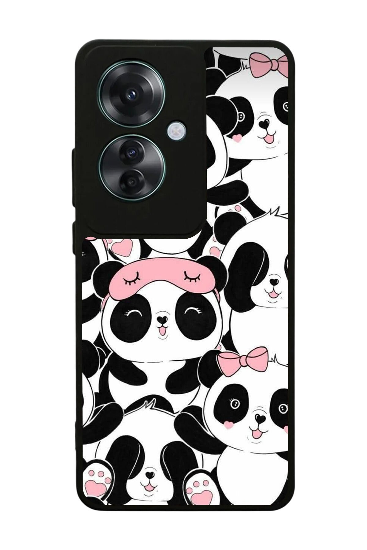 Oppo Reno 11F Uyumlu Panda Tasarımlı Glossy Premium Kılıf