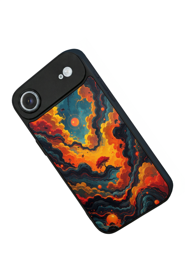 iPhone 17 Air Uyumlu Abstract Tasarımlı Glossy Premium Kılıf