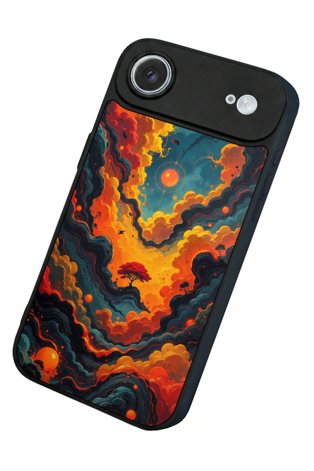 iPhone 17 Air Uyumlu Abstract Tasarımlı Glossy Premium Kılıf