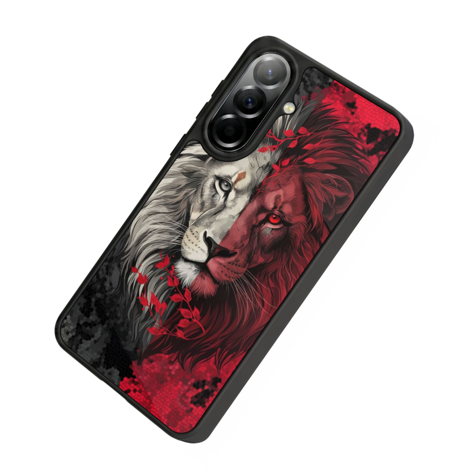 Samsung Galaxy A57 Uyumlu Aslan Tasarımlı Glossy Premium Kılıf