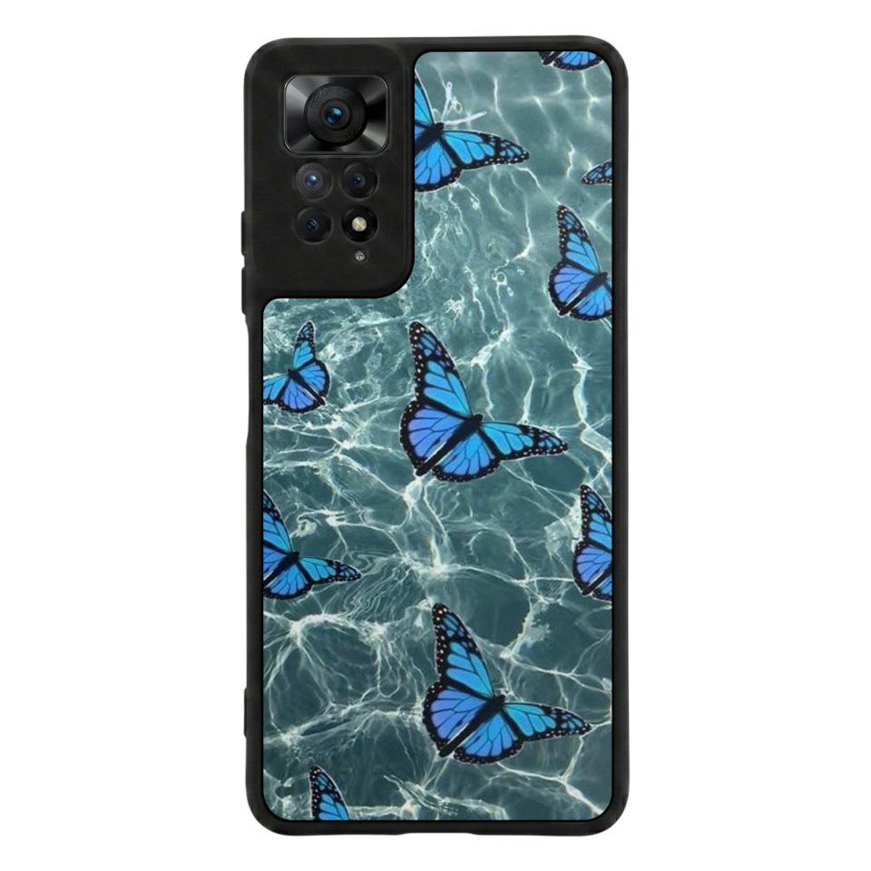 Xiaomi Redmi Note 11 Pro Uyumlu Kelebek Tasarımlı Glossy Premium Kılıf