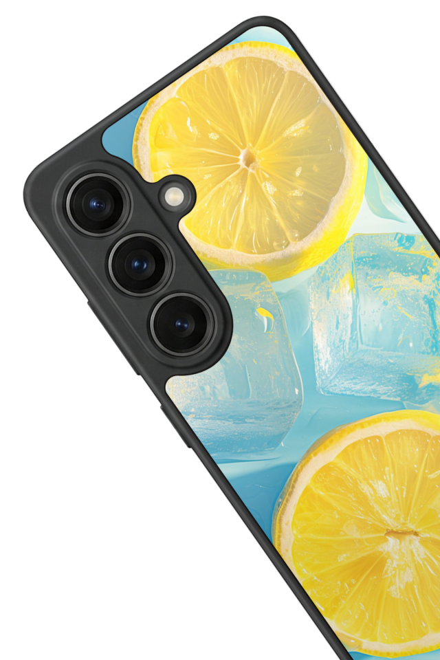 Samsung Galaxy S26 Uyumlu Limon Tasarımlı Glossy Premium Kılıf