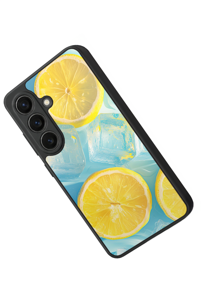 Samsung Galaxy S26 Uyumlu Limon Tasarımlı Glossy Premium Kılıf