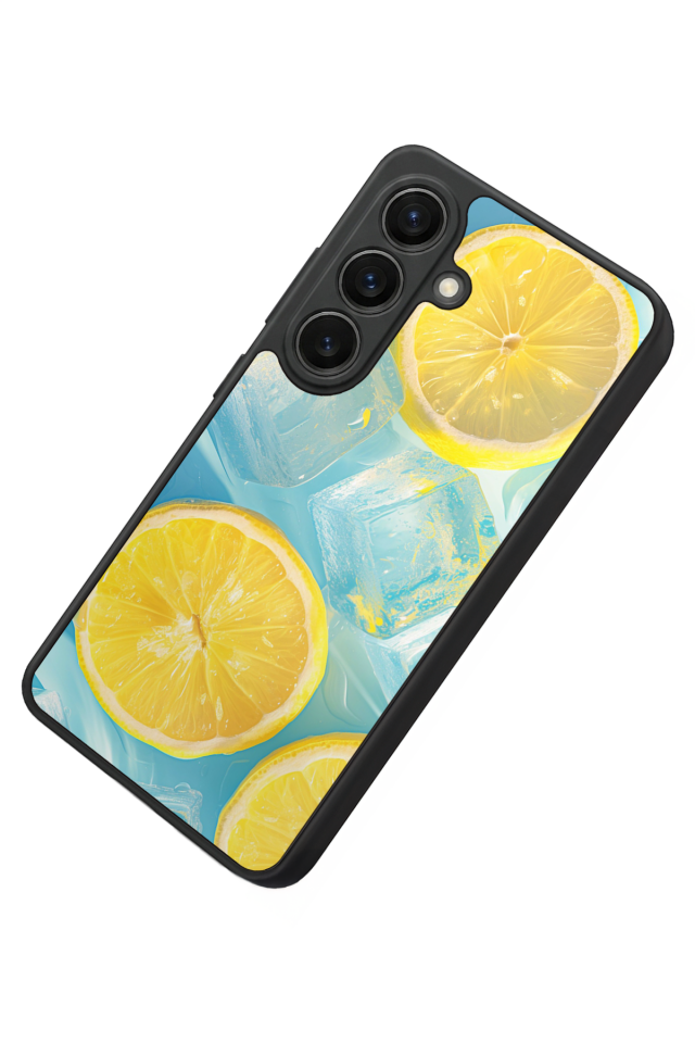 Samsung Galaxy S26 Uyumlu Limon Tasarımlı Glossy Premium Kılıf