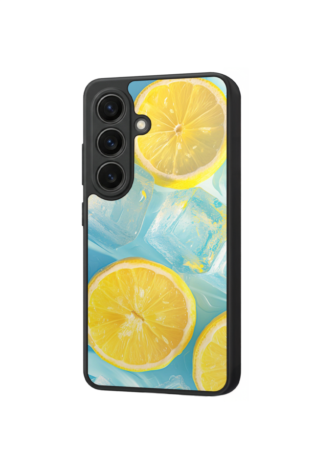 Samsung Galaxy S26 Uyumlu Limon Tasarımlı Glossy Premium Kılıf