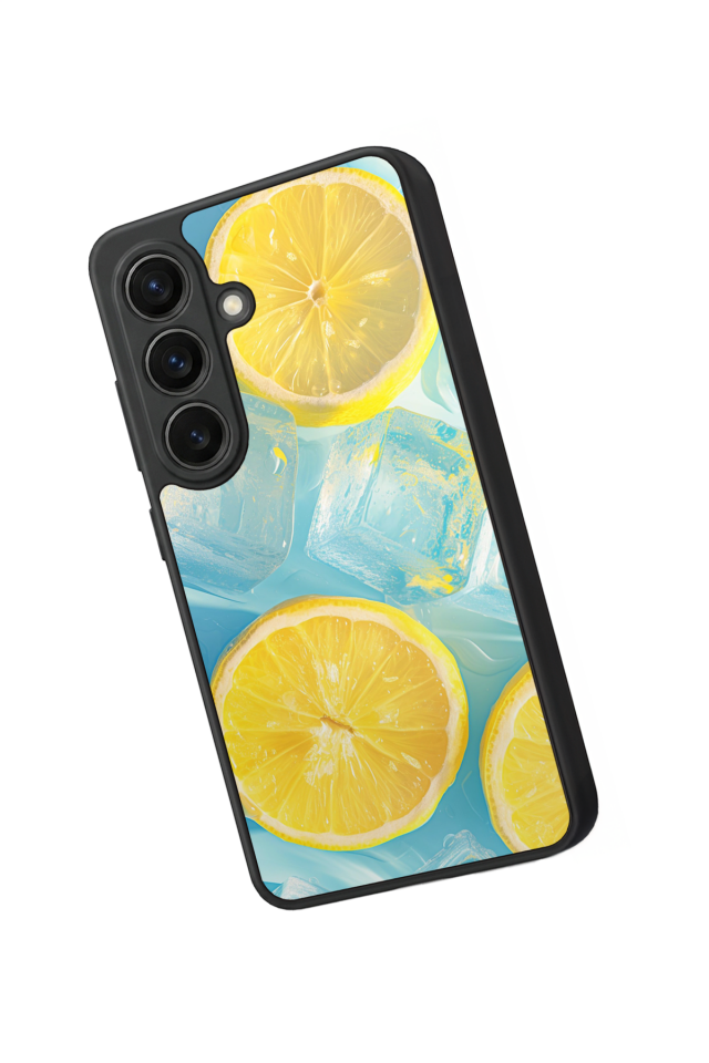 Samsung Galaxy S26 Uyumlu Limon Tasarımlı Glossy Premium Kılıf