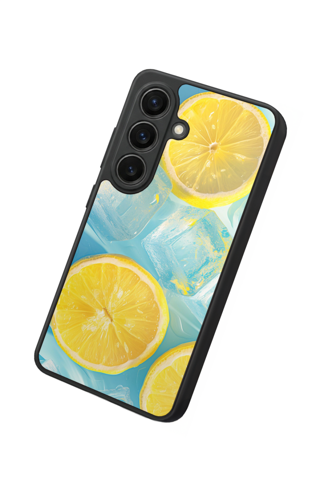 Samsung Galaxy S26 Uyumlu Limon Tasarımlı Glossy Premium Kılıf