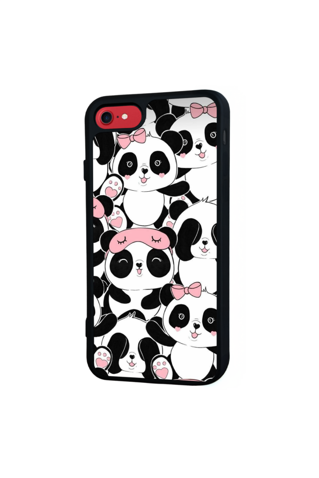 iPhone 8 Uyumlu Panda Tasarımlı Glossy Premium Kılıf