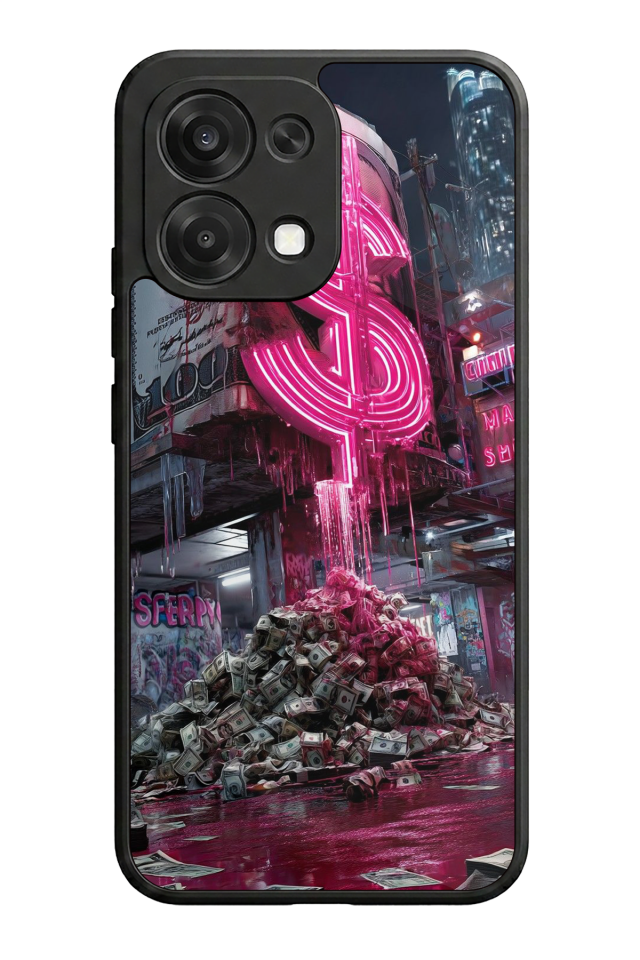 Oppo A6 Pro Uyumlu Para Tasarımlı Glossy Premium Kılıf